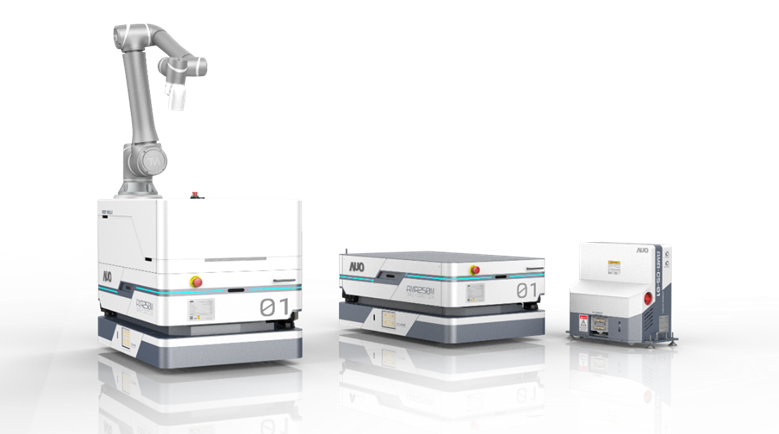 AGGAME數位開發的自主式移動機器人（AMR250M），搭配全向輪並結合AI演算法、2D LiDAR、3D攝影機等技術，協助客戶實現產線全自動化